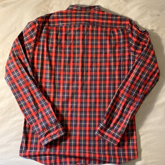 Jcrew Large Tall Button Down Plaid Shirt Cotton - Picture 4 of 6